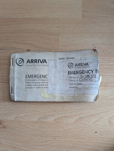 Arriva bus emergency ticket - arriva,