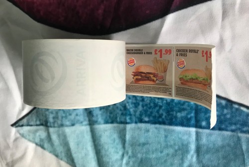 Arriva burger king advert - burger,