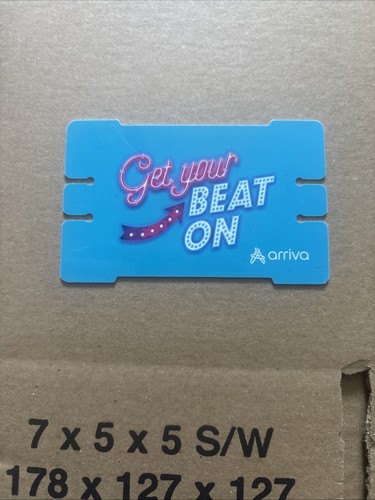 Arriva bus plastic card - arriva,