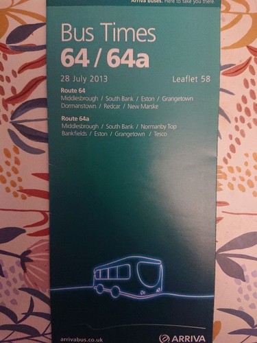Arriva north east timetable - north,